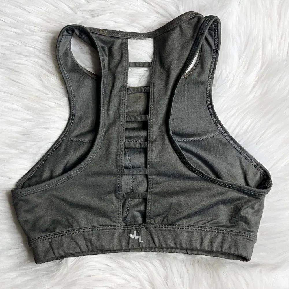 Joy Lab Cut Out back Sports Bra Grey Size XS - Picture 3 of 6